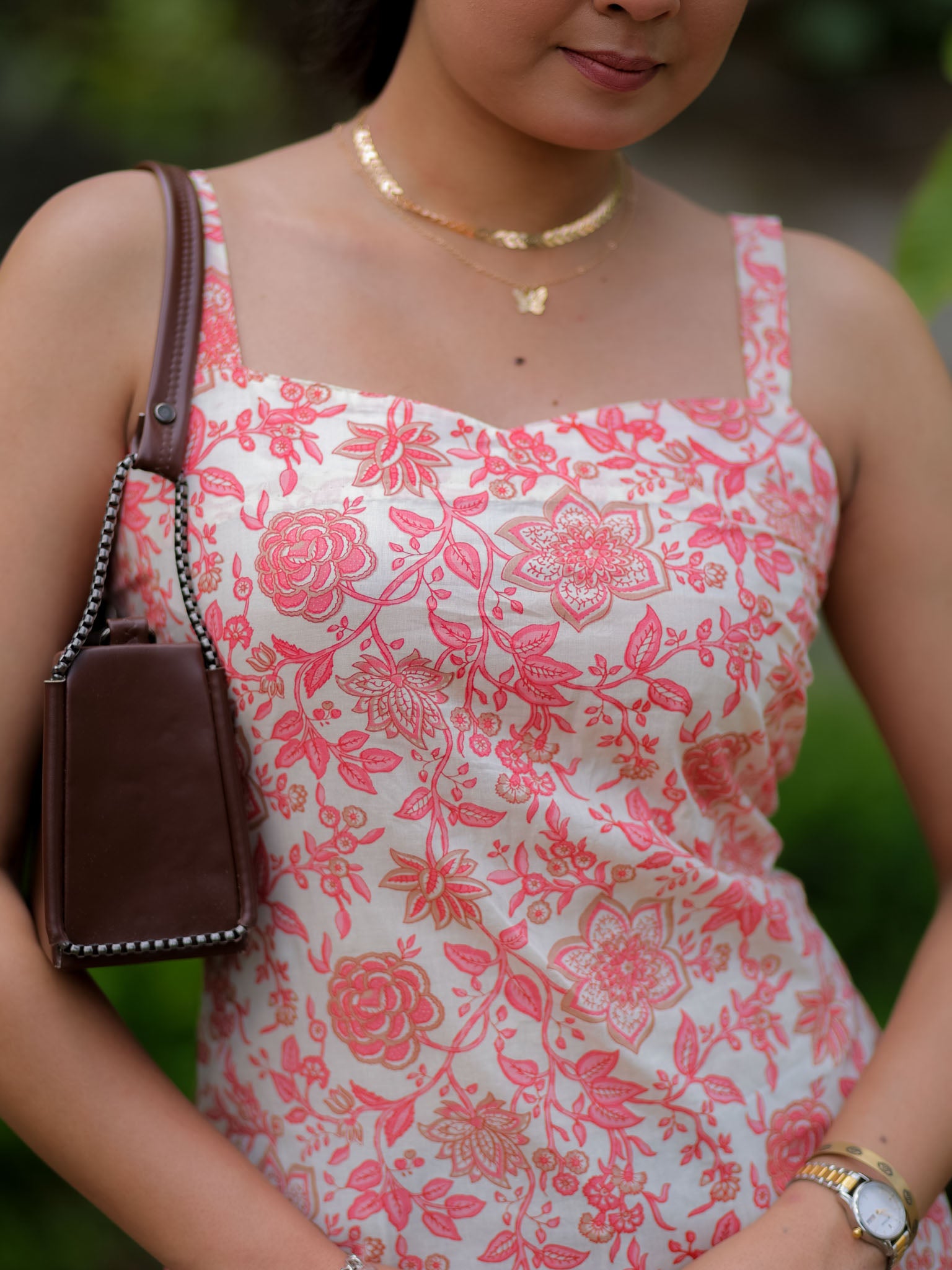 Readymade Sleeveless Printed Kurti-White