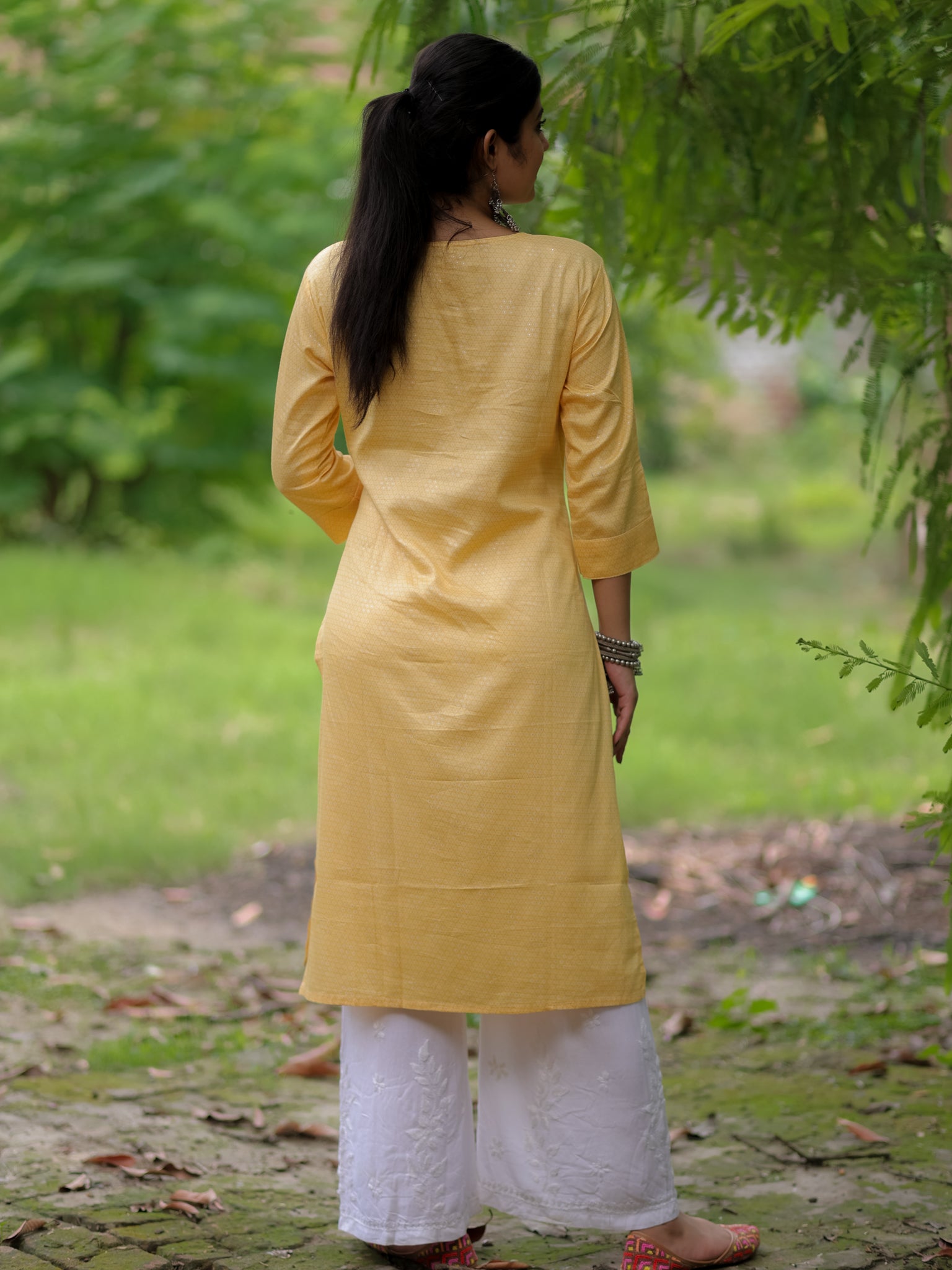 Readymade Modal Kurti- Yellow