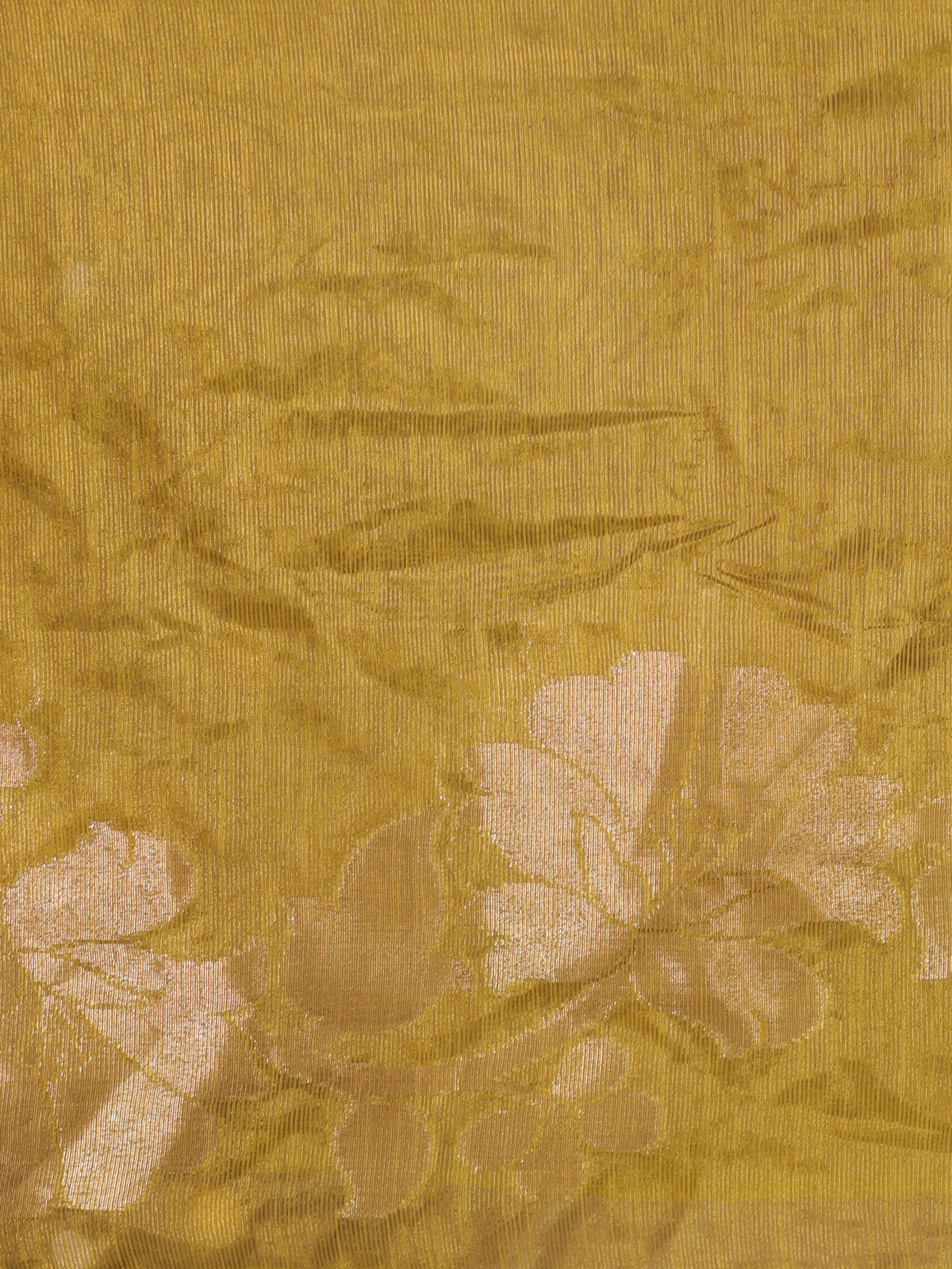Banarasi Soft Cotton Saree With Lace Border- Green