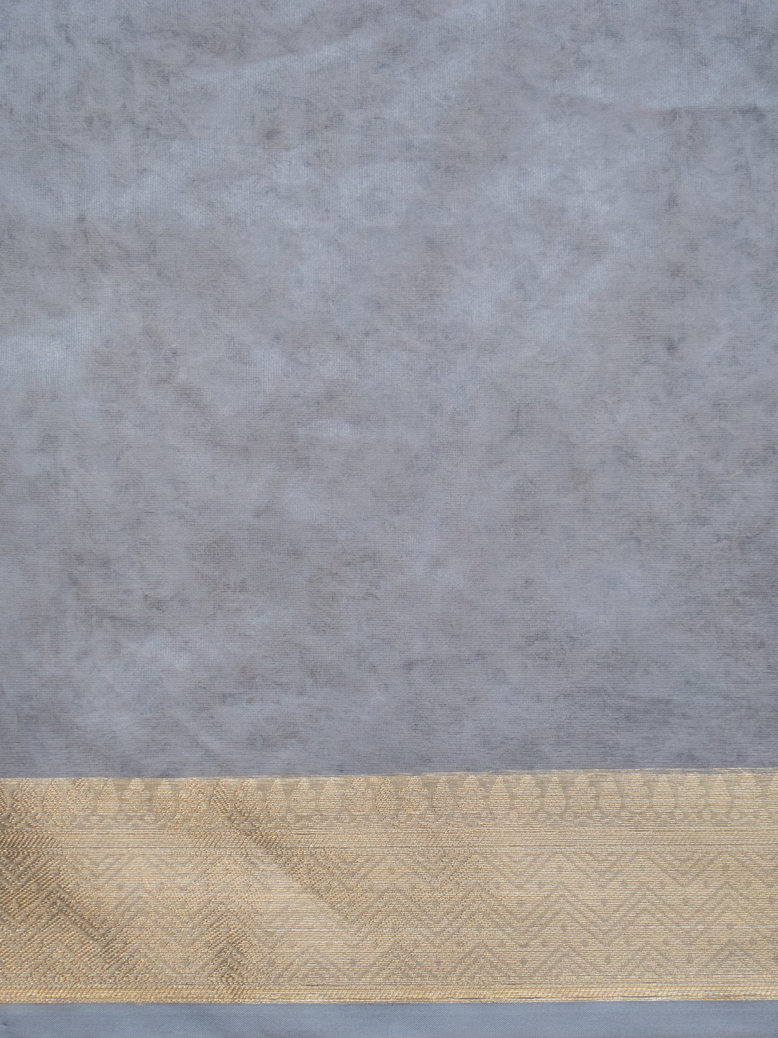 Banarasi Dual shade Organza Saree With Zari Weaving Border- Grey