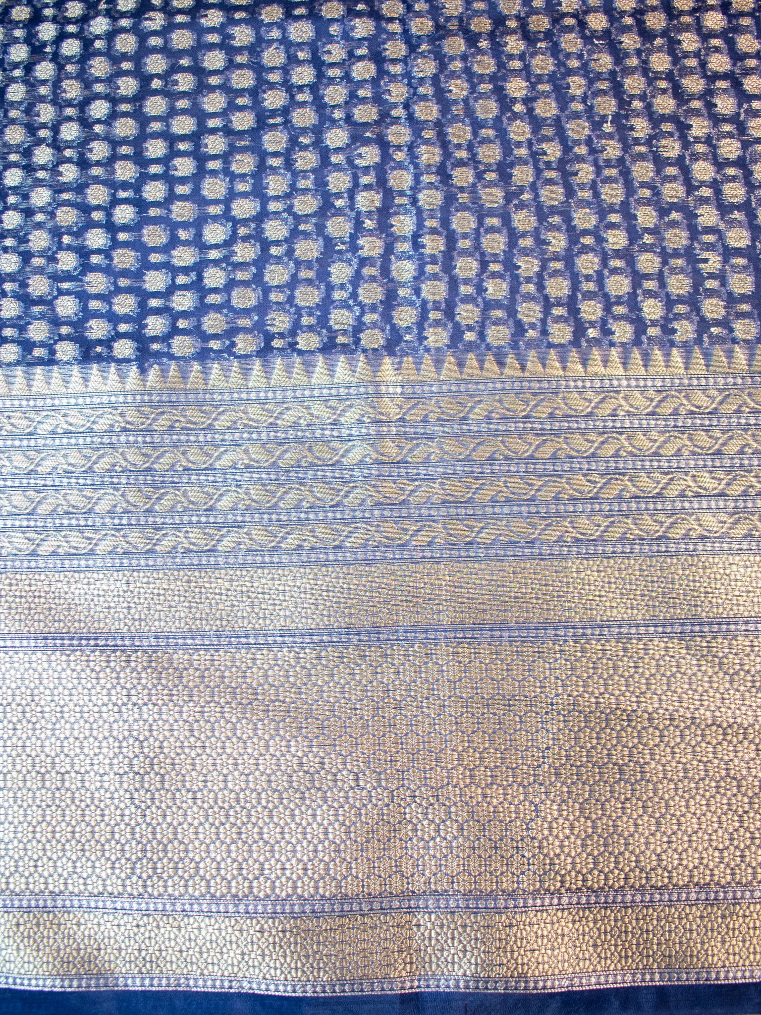 Banarasi Organza Mix Saree With Zari Weaving & Border-Pink