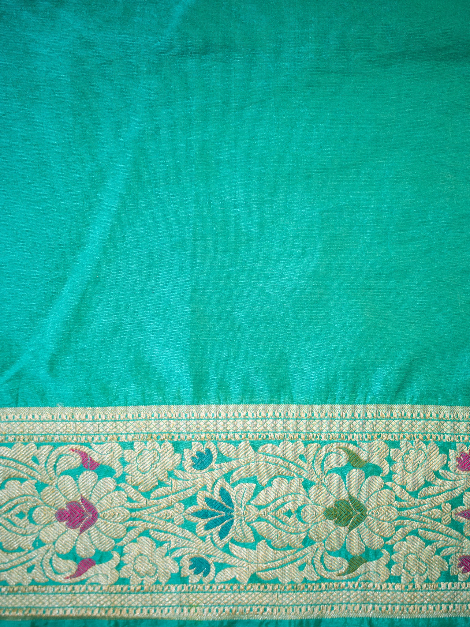 Banarasi Semi Silk Dual Shade Bandhani Saree With Meena & Jaal Weaving-Yellow