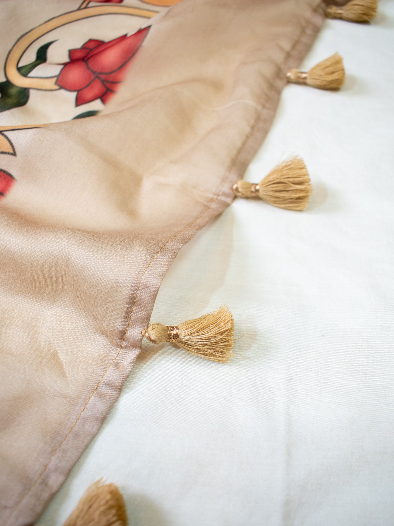 Banarasi Chanderi Digital Print Dupatta - Beige