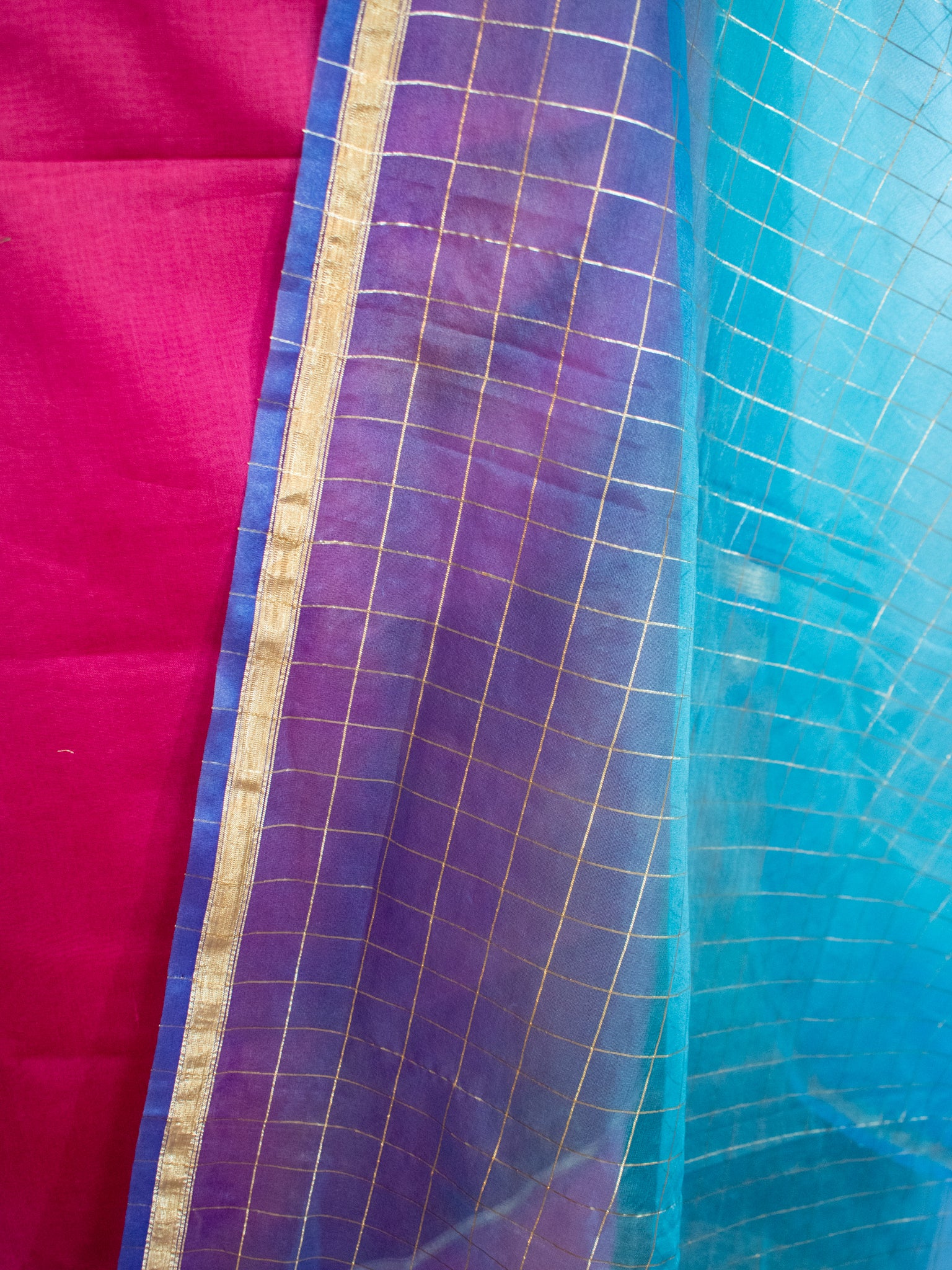 Banarasi Plain Salwar Kameez With Dupatta- Pink
