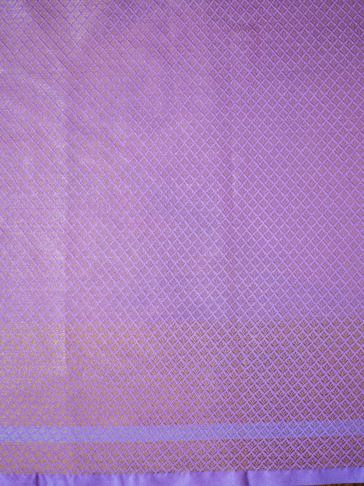 Banarasi Semi Silk Saree with Zari Weaving & Border- Lavender