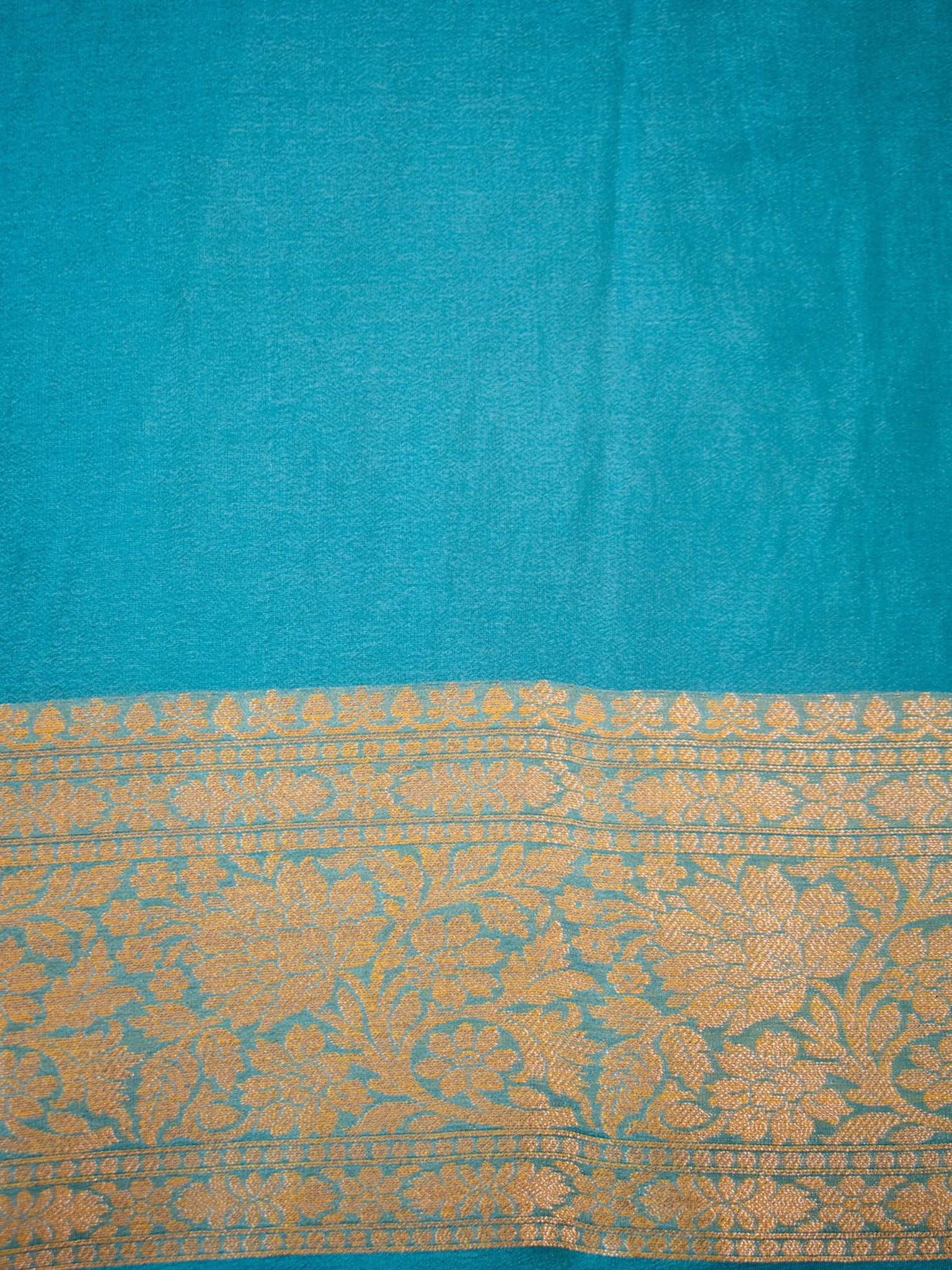 Banaras Pure Georgette Saree With Resham Weaving-Sky Blue