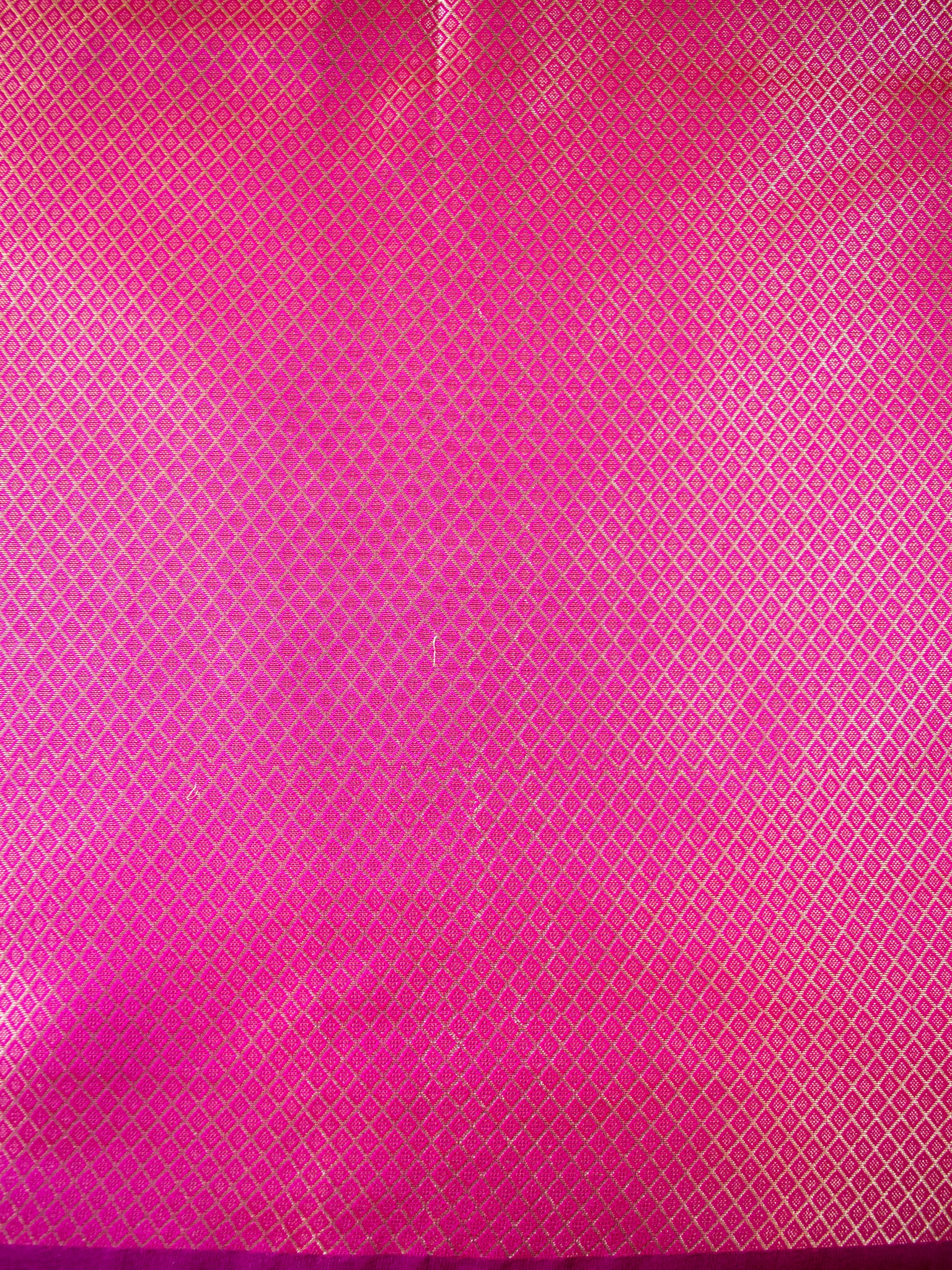 Banarasi Semi Silk Saree With Zari Weaving & Border - Pink