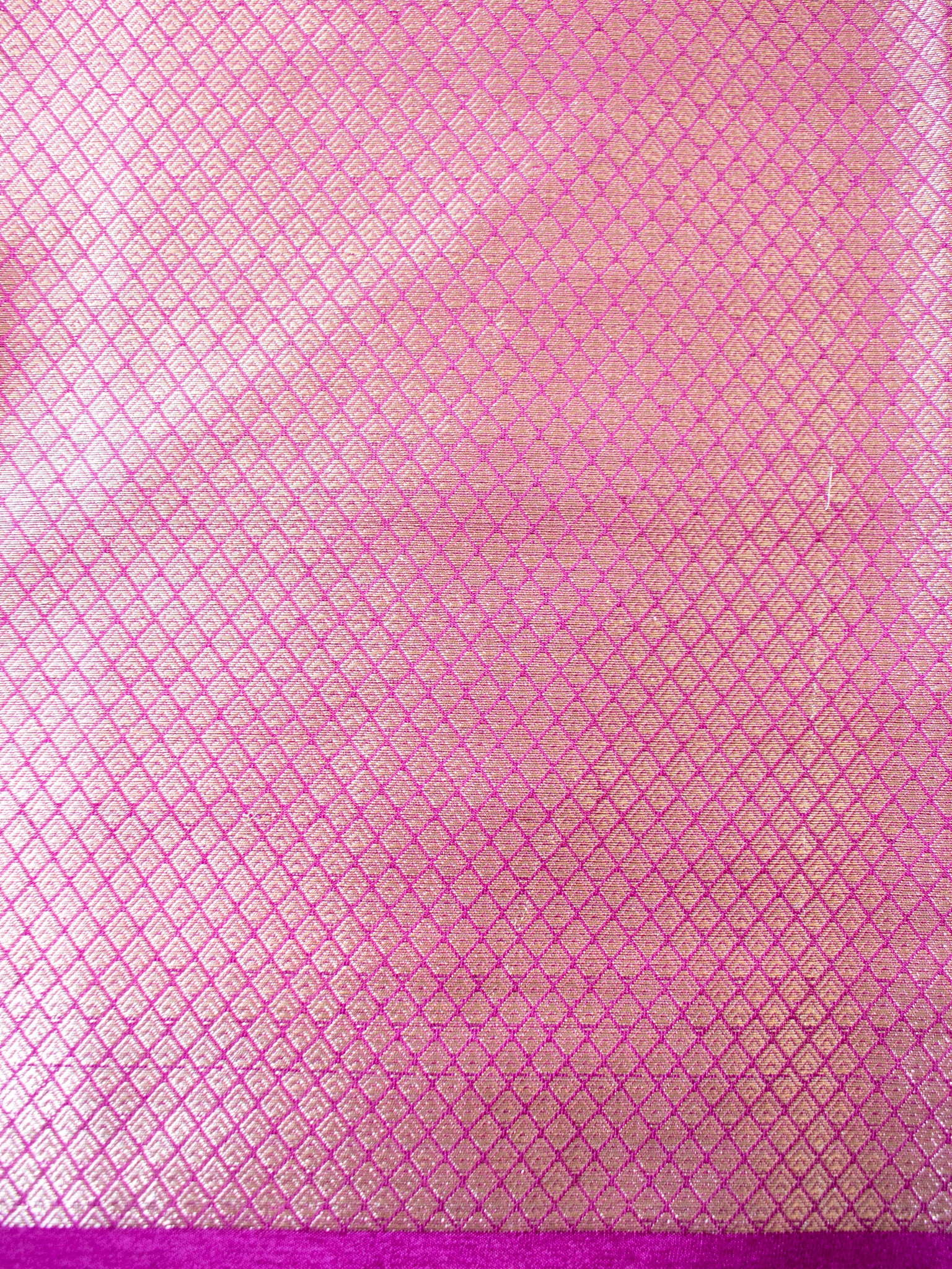 Banarasi Semi Silk Saree With Silver Zari Weaving & Contrast Border- Blue