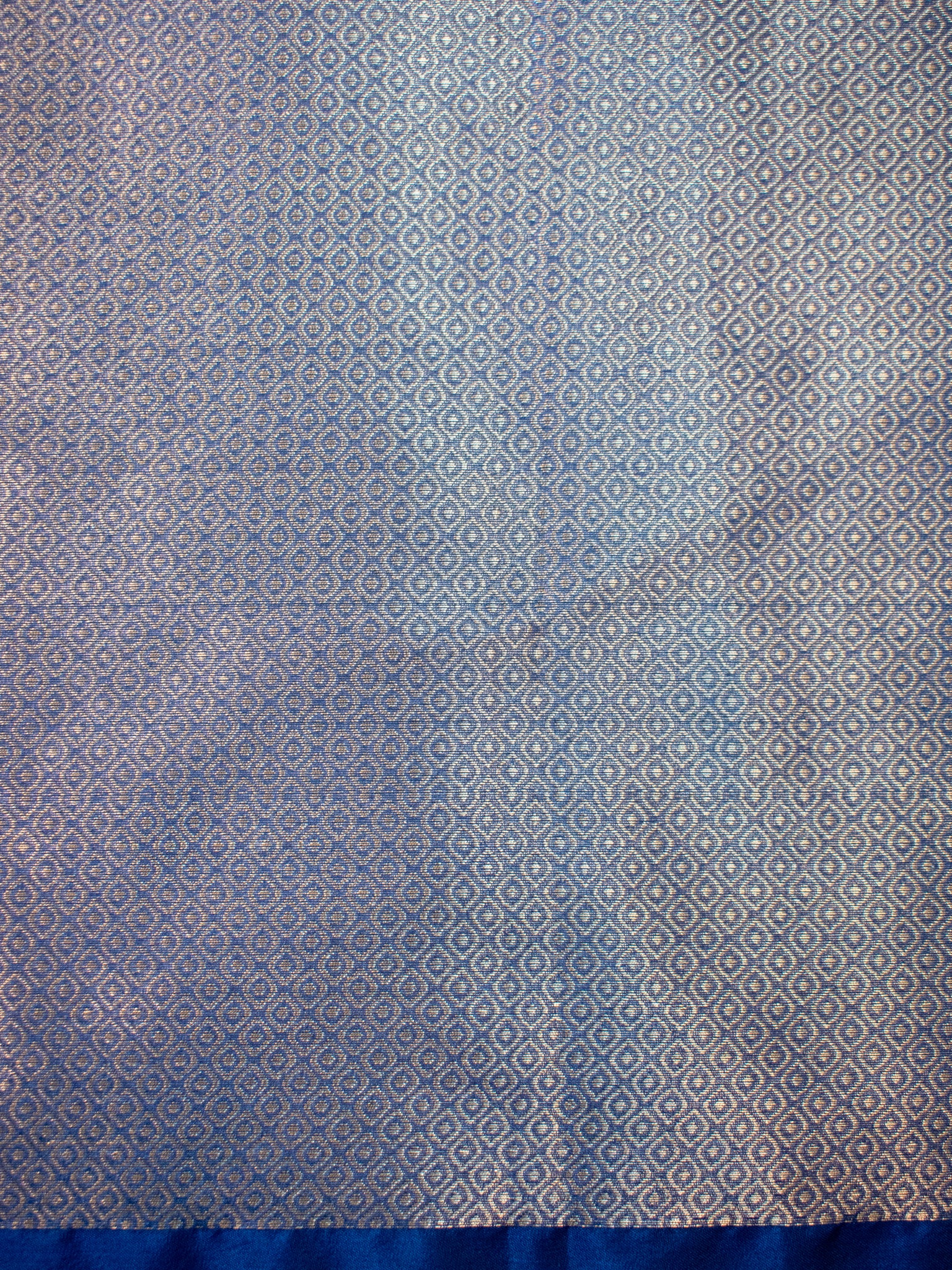 Banarasi Organza Saree With Zari Buta & Border- Blue