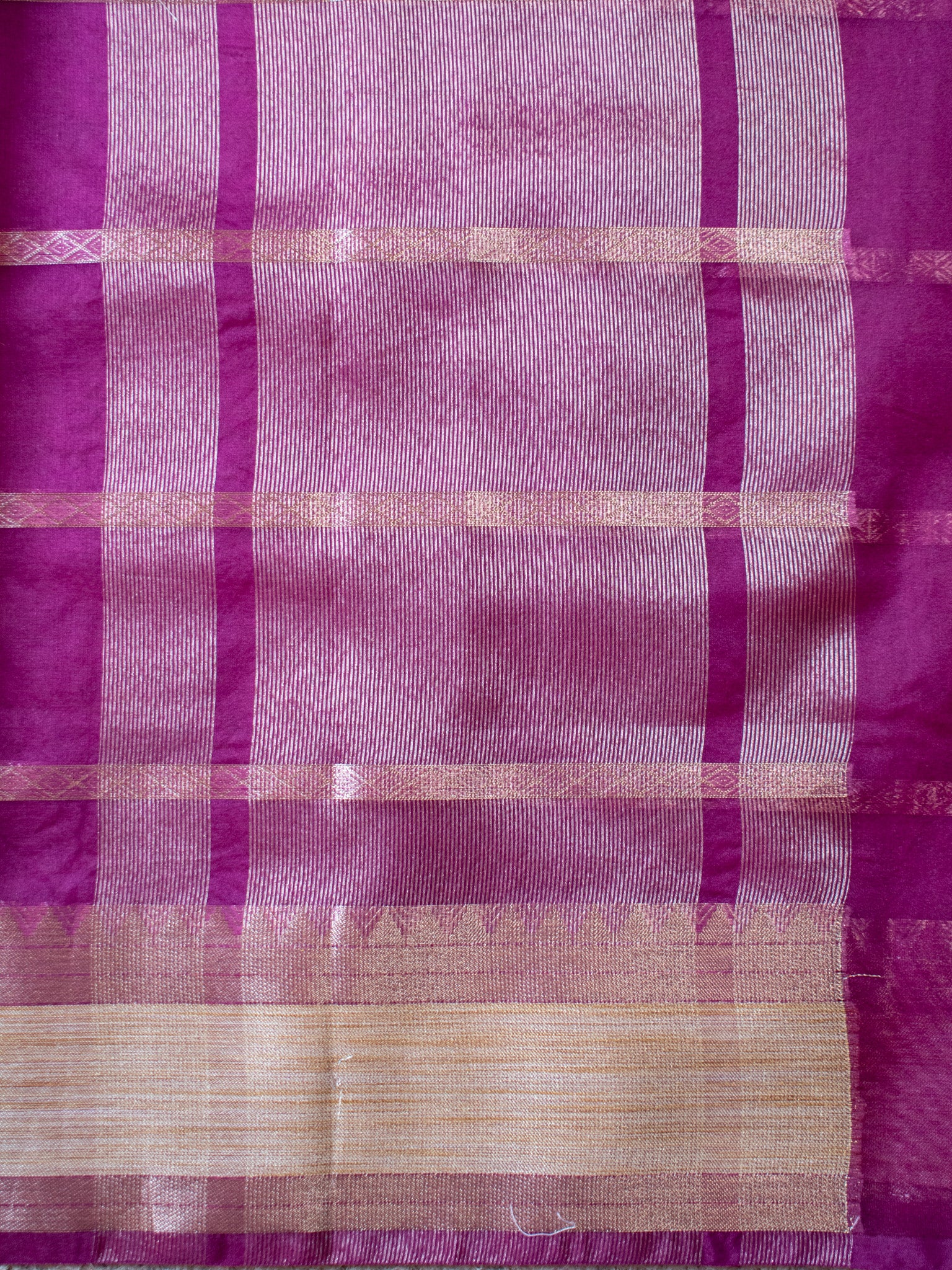 Banarasi Shaded Organza Saree With Zari Weaving-Pink