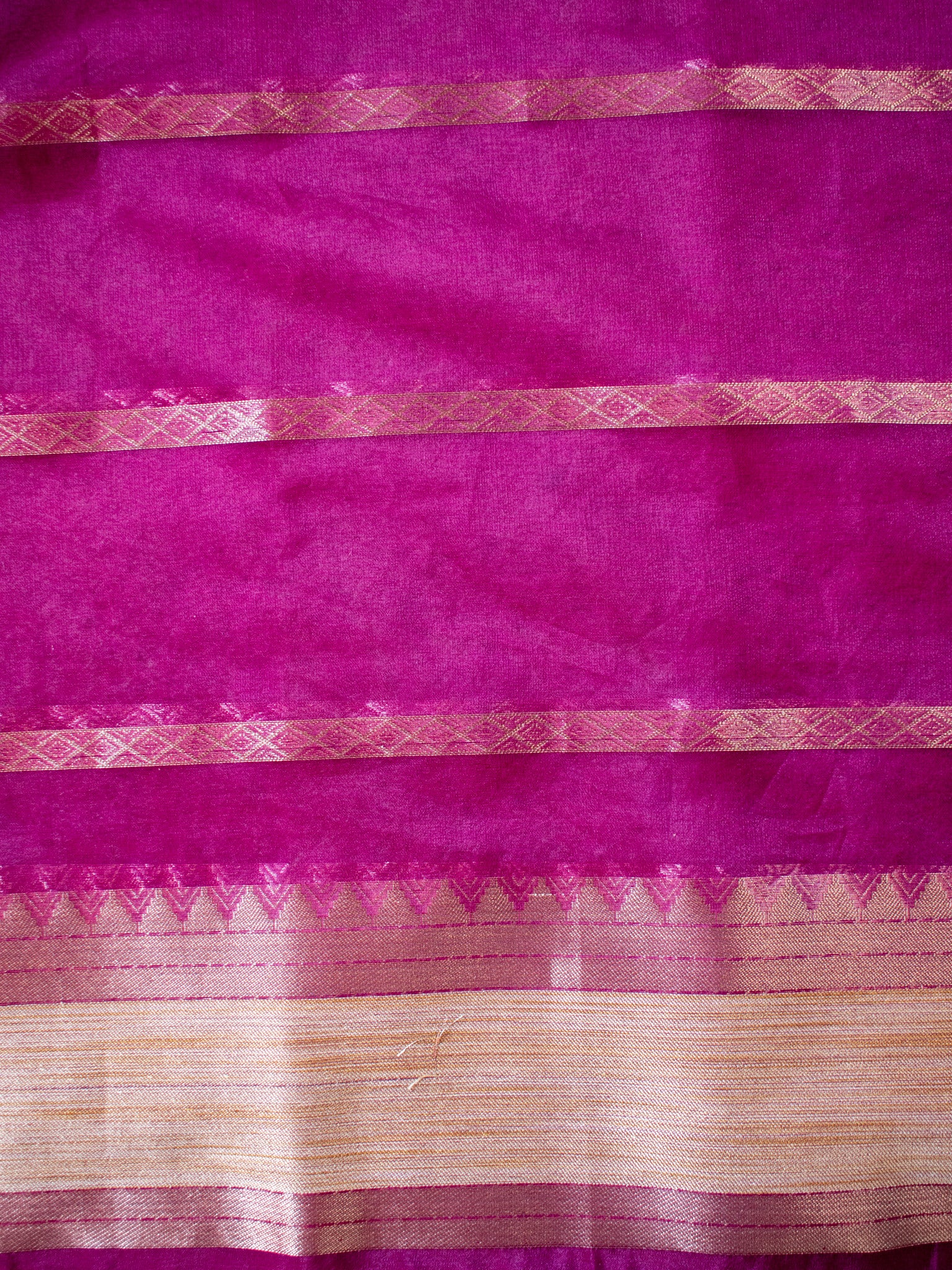 Banarasi Shaded Organza Saree With Zari Weaving-Pink