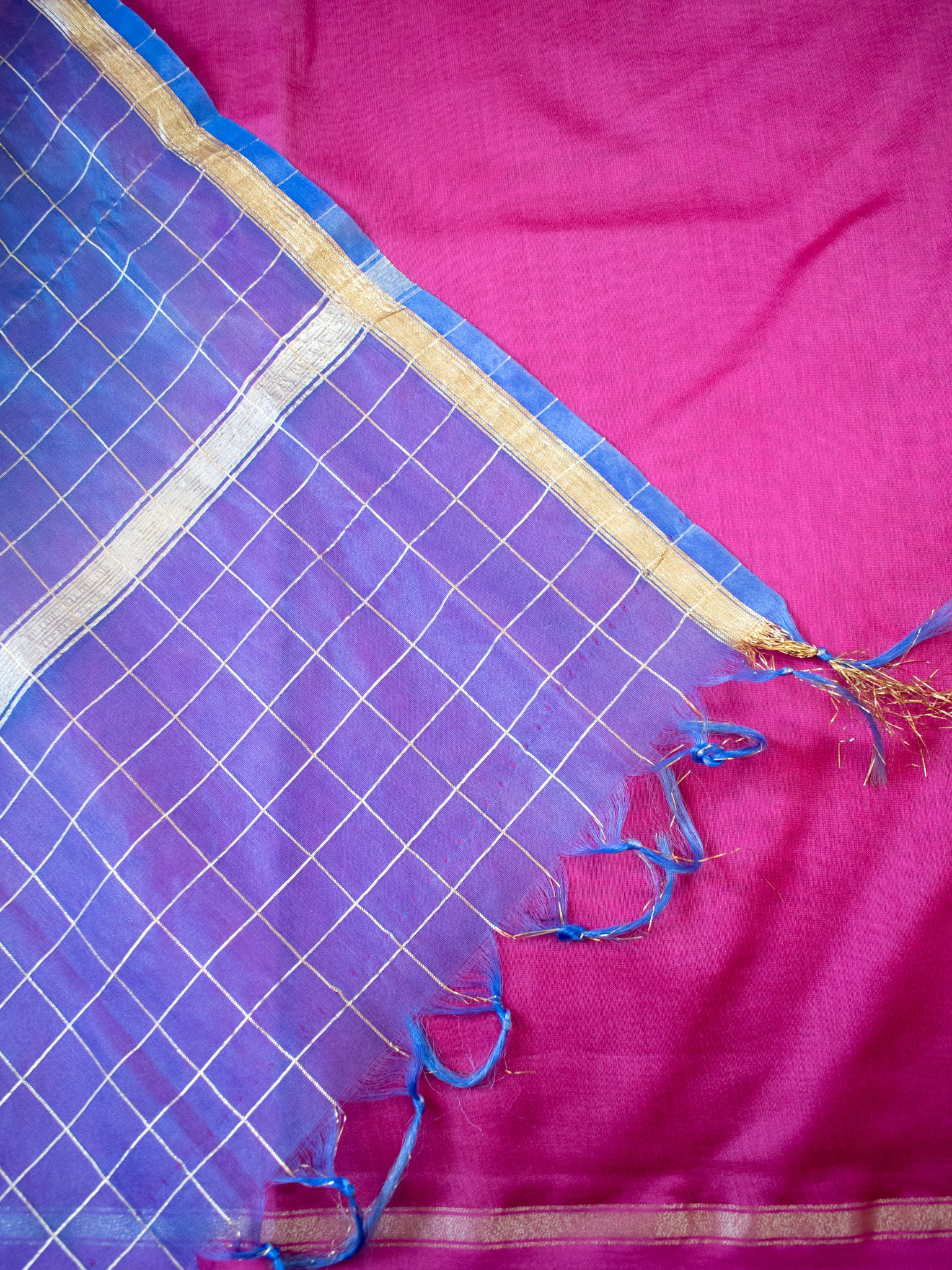 Banarasi Plain Salwar Kameez With Dupatta- Pink