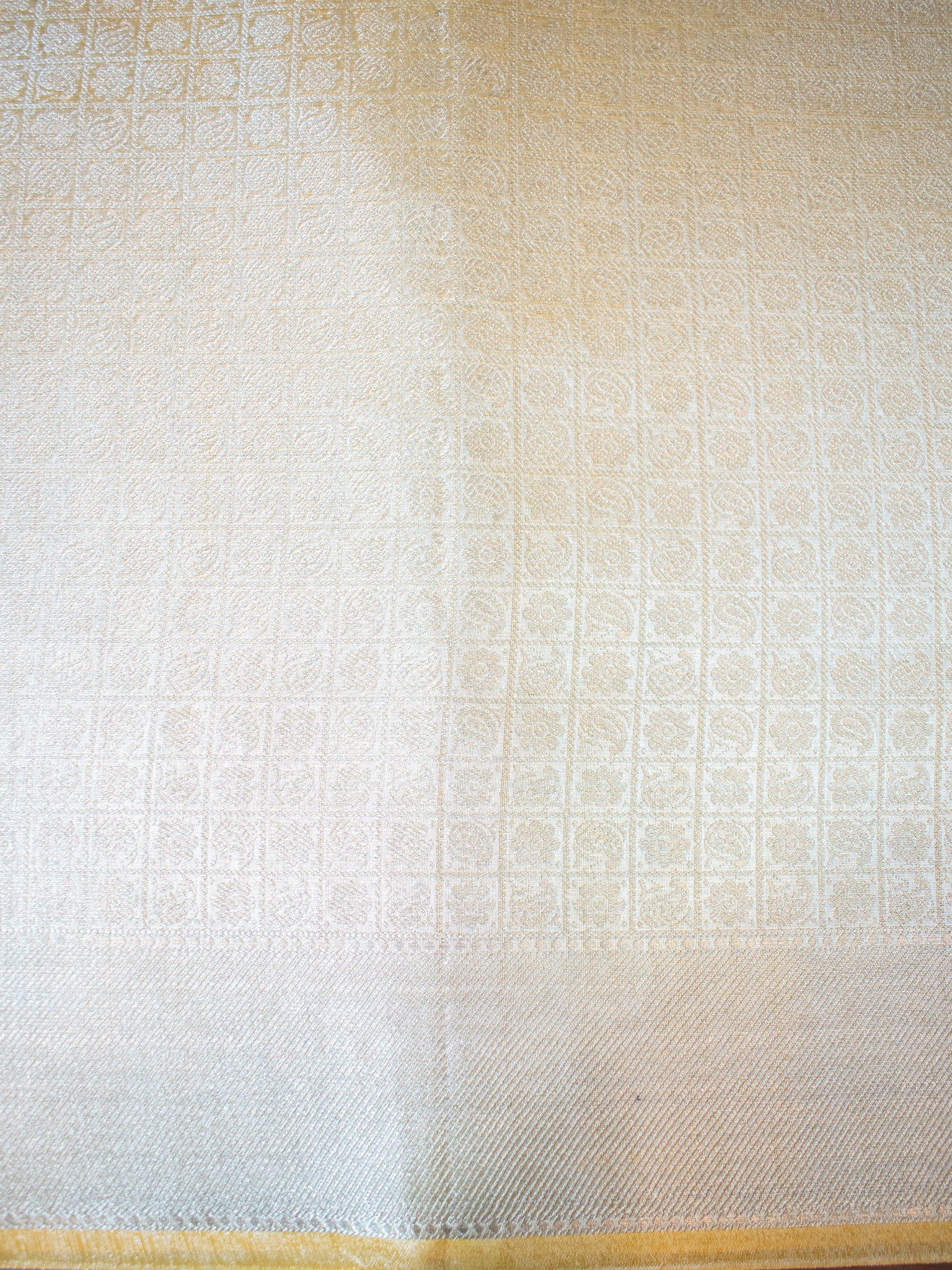 Banarasi Tissue Saree With Silver Weaving - Silver