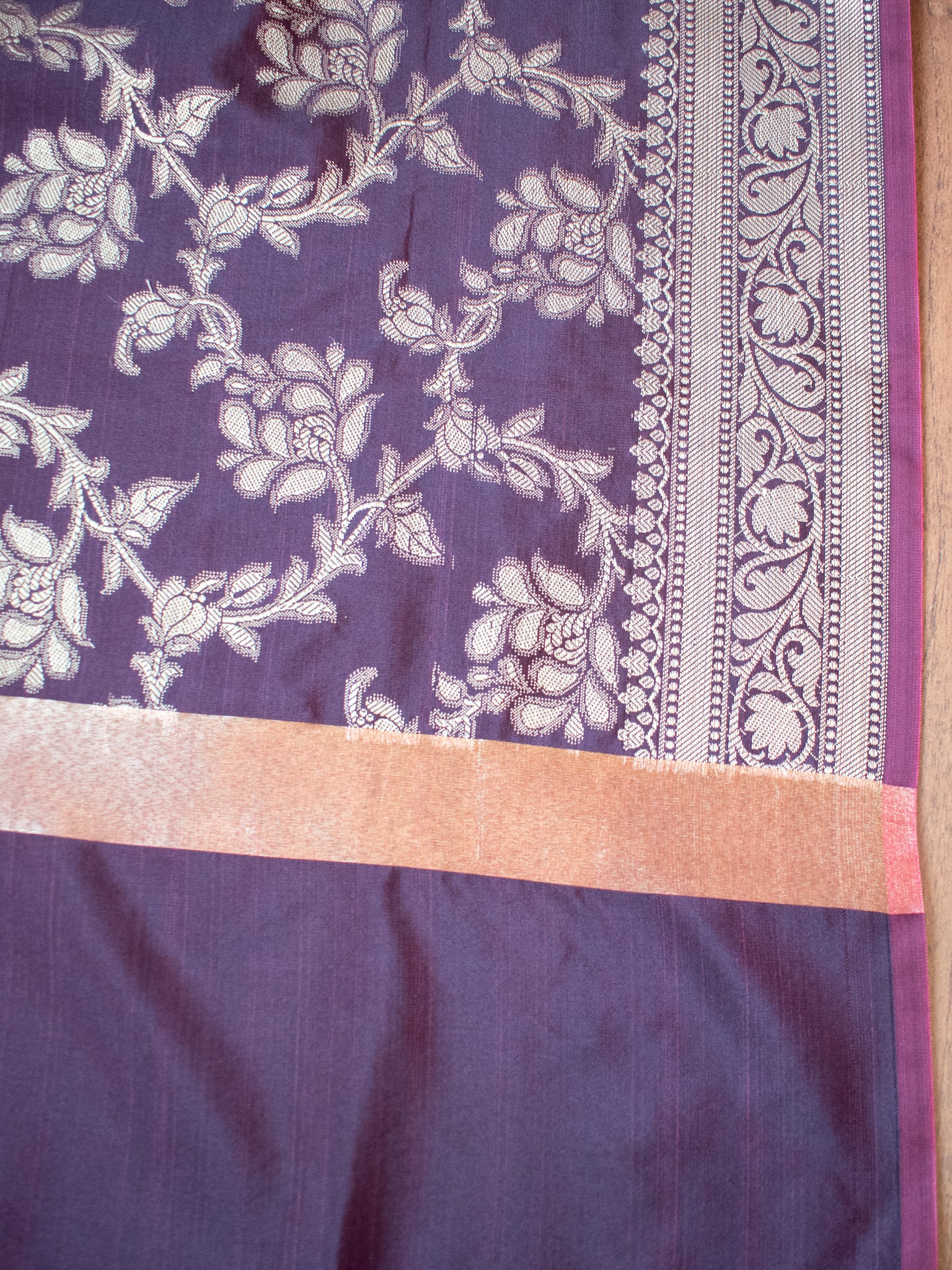 Banarasi Cotton Silk Salwar Kameez With Contrast Dupatta- Yellow