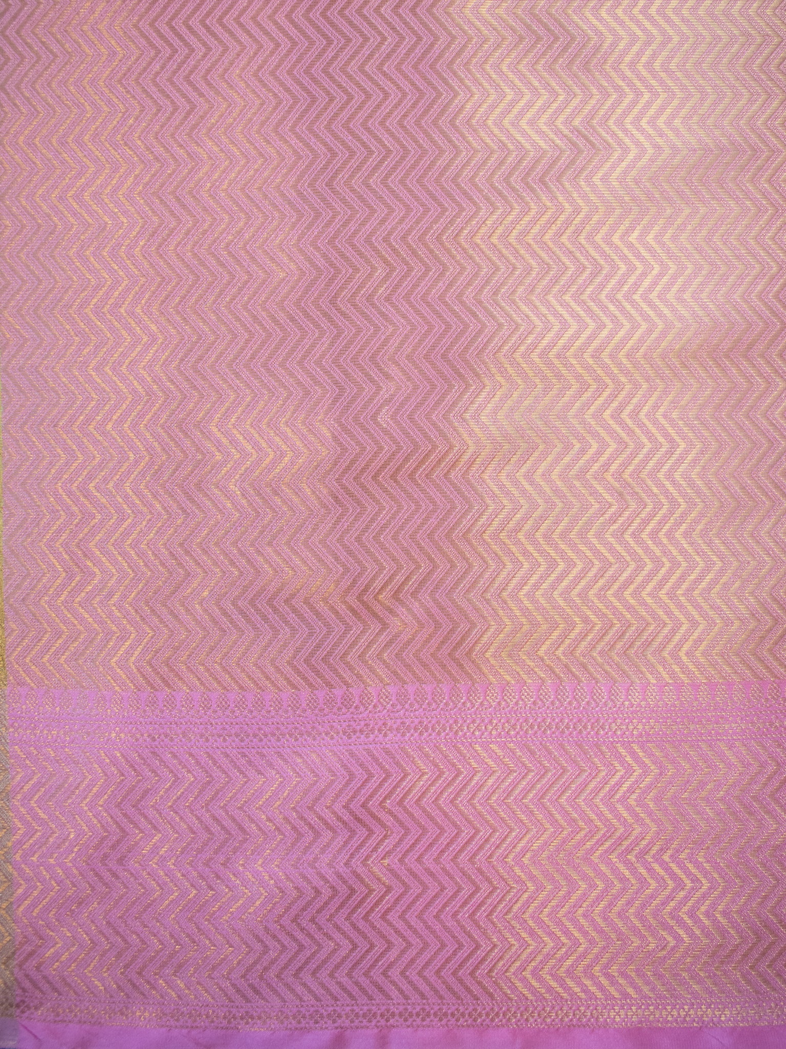 Banarasi Tissue Saree With Weaving & Border- Gold