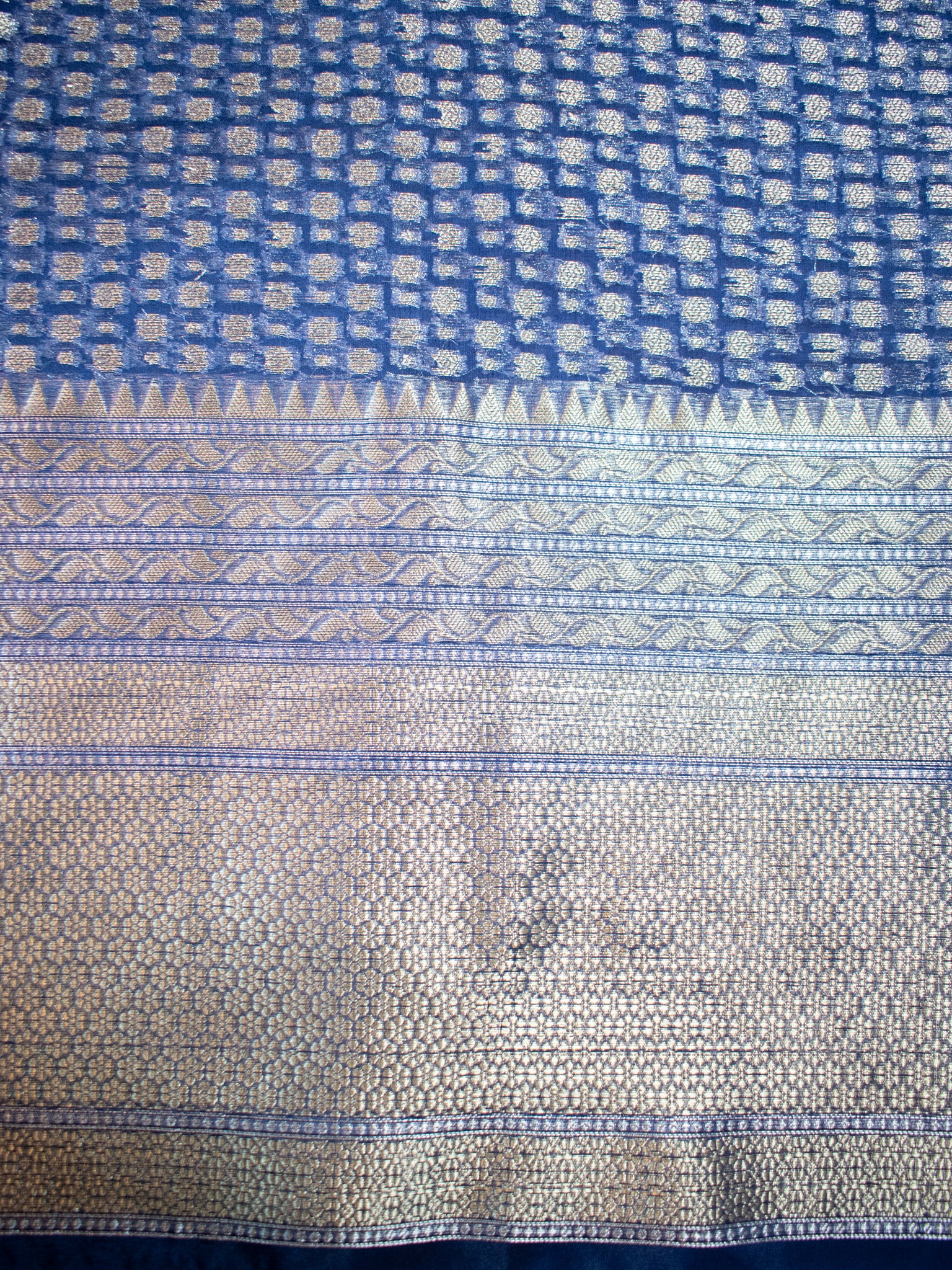 Banarasi Organza Mix Saree With Zari Weaving & Border-Lavender