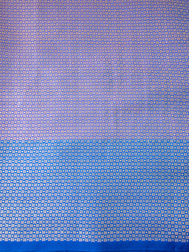 Banarasi Plain Semi Silk Saree With Contrast Pallu-Red