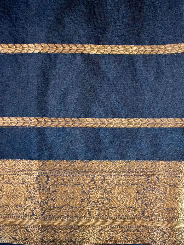 Banarasi Shibori Dyed Organza Saree With Zari Weaving