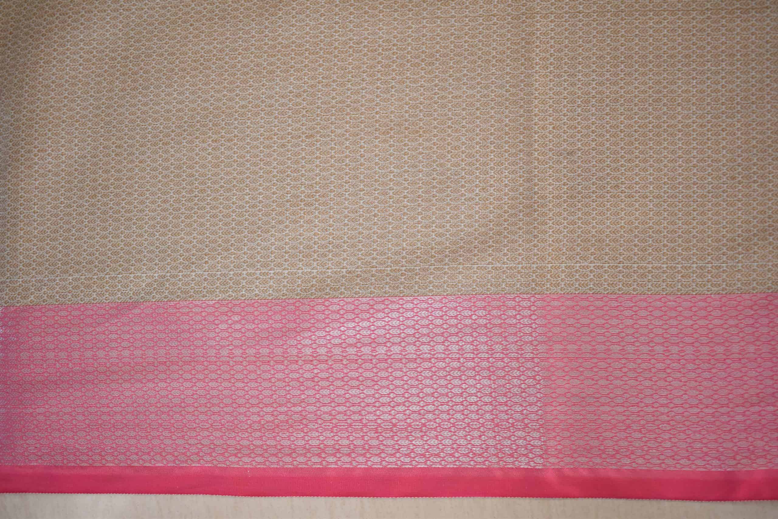 Banarasi Tissue Buta Weaving Saree With Contrast Border-White