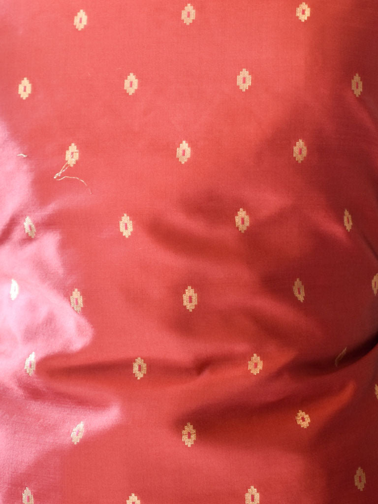 Banarasi Butidar Salwar Kameez Material With Jaal Dupatta-Red