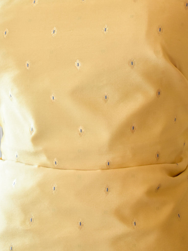 Banarasi Butidar Salwar Kameez Material With Dupatta-Yellow