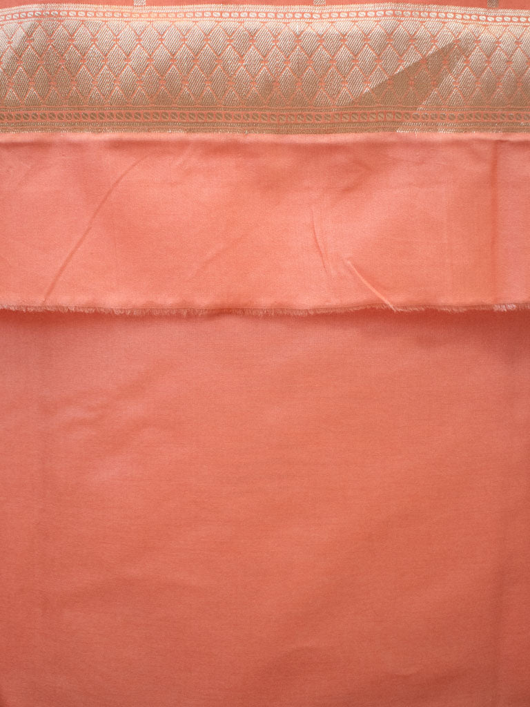 Banarasi Semi Silk Zari Weaving Salwar Kameez Material With Dupatta-Peach