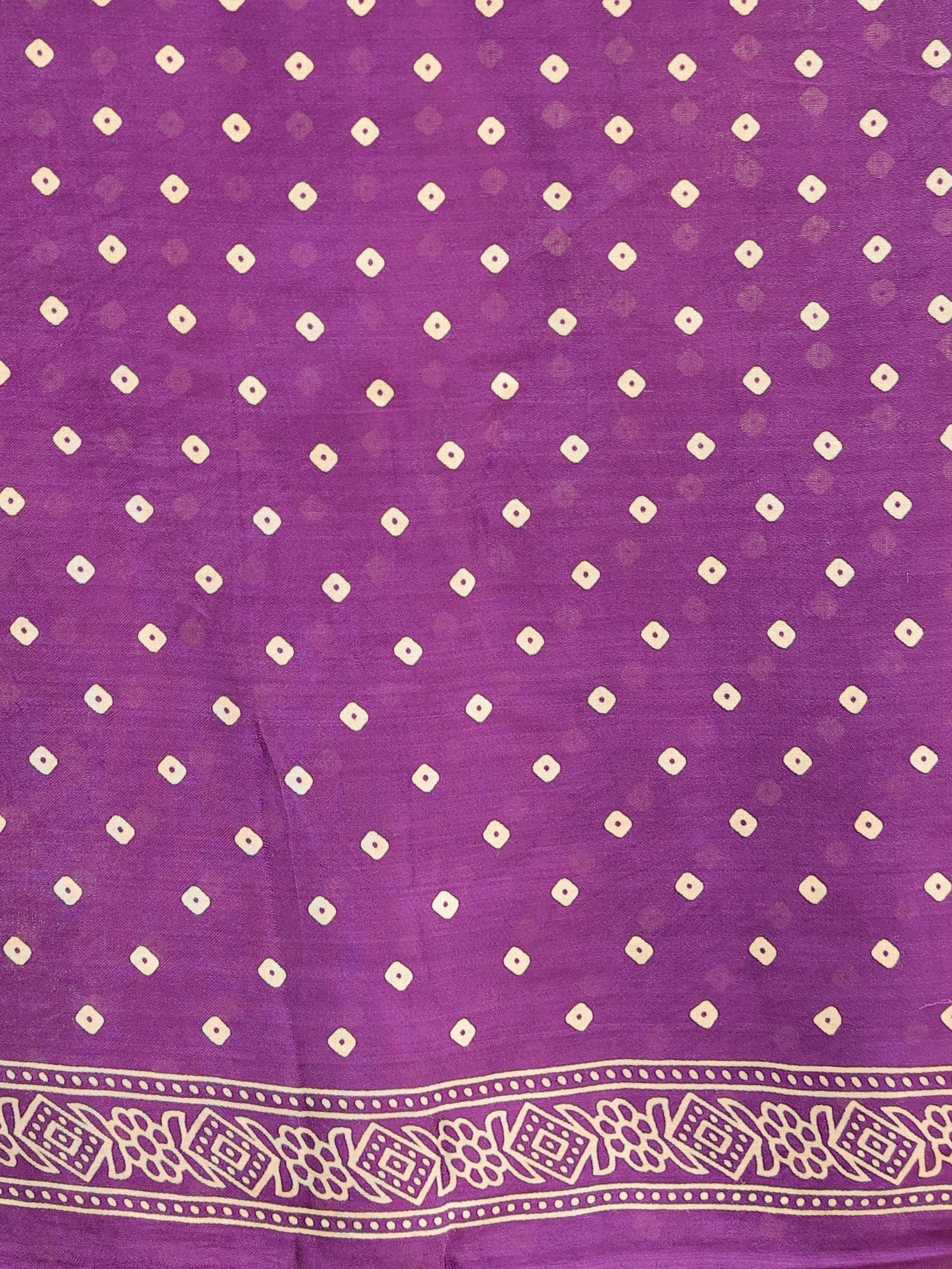 Purple Leheriya Modal Lagdi Patta Saree