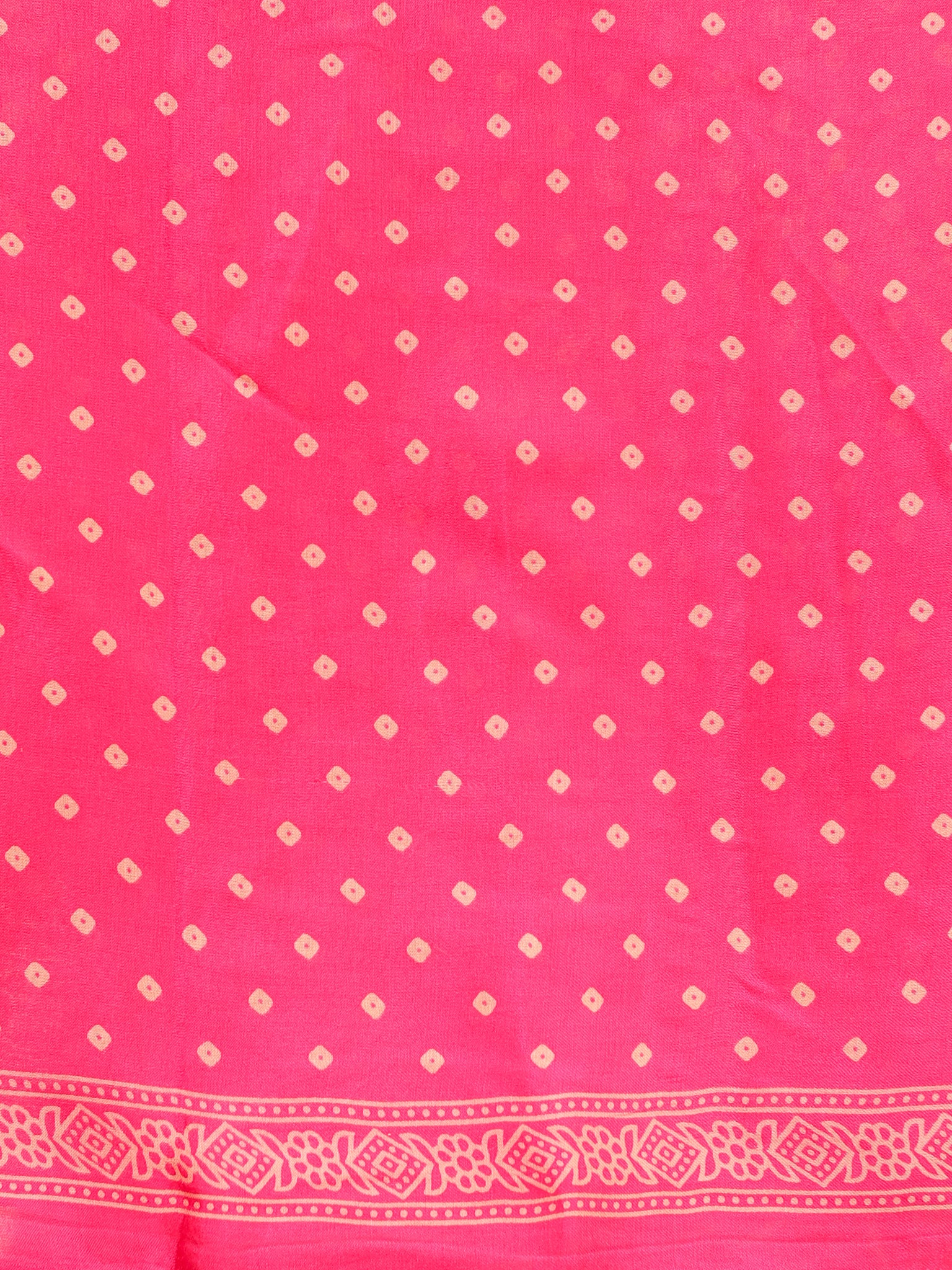 Pink Leheriya Modal Lagdi Patta Saree