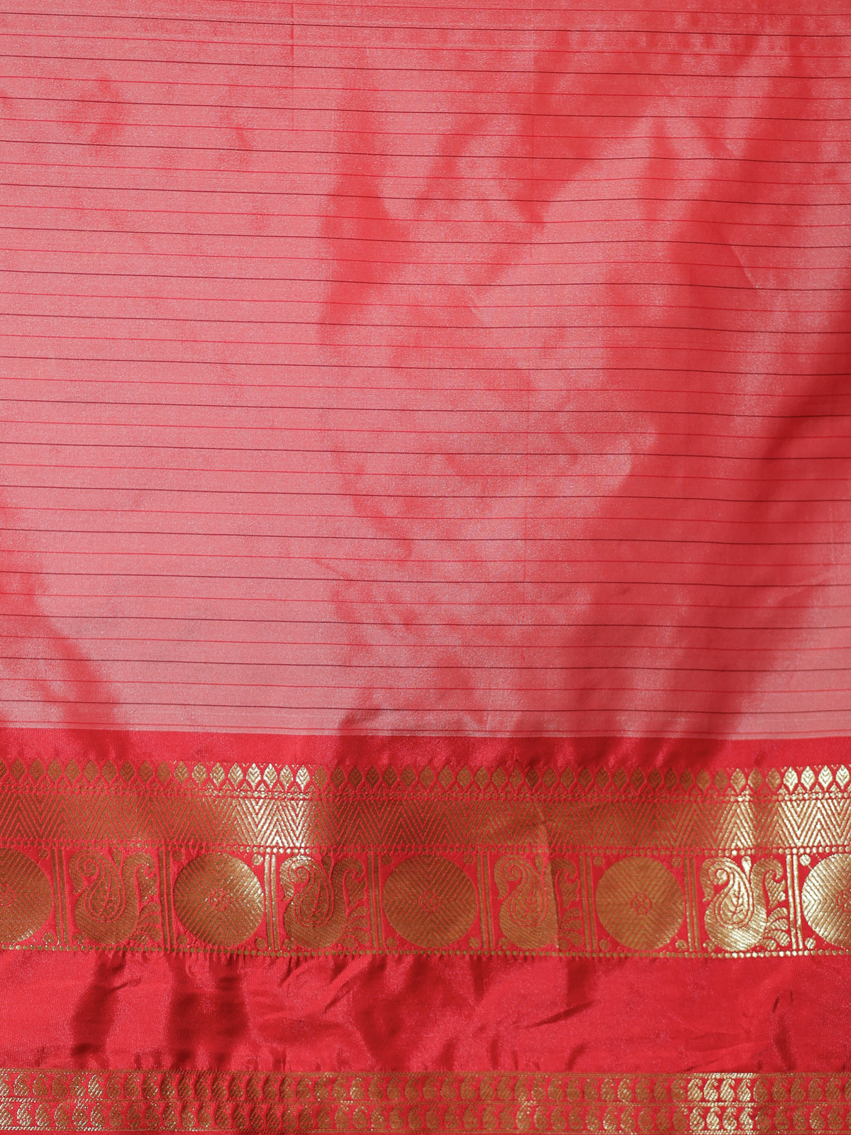 Banarasi Semi Silk Saree with Zari Weaving & Contrast Border- Grey