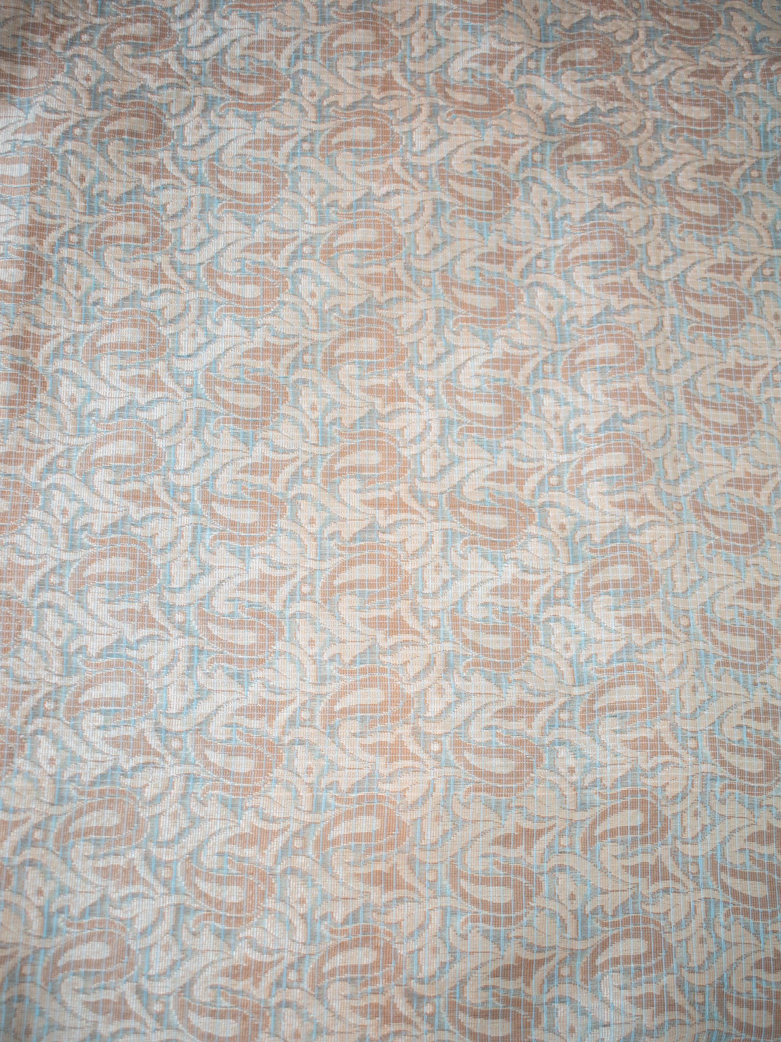 Banarasi Kota Check Saree with Resham Weaving Border- Blue
