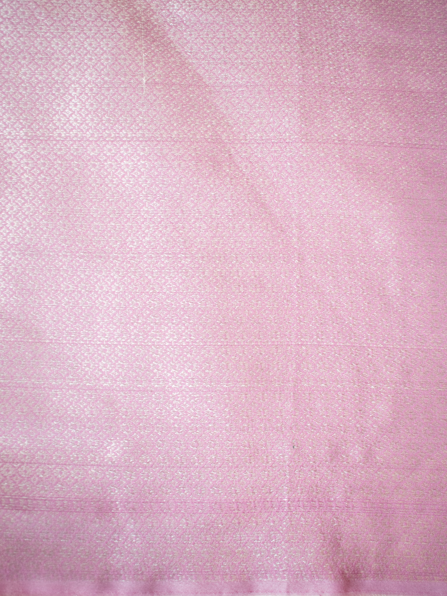 Banarasi Cotton Sik Saree With Buti Weaving & Border - Lavender