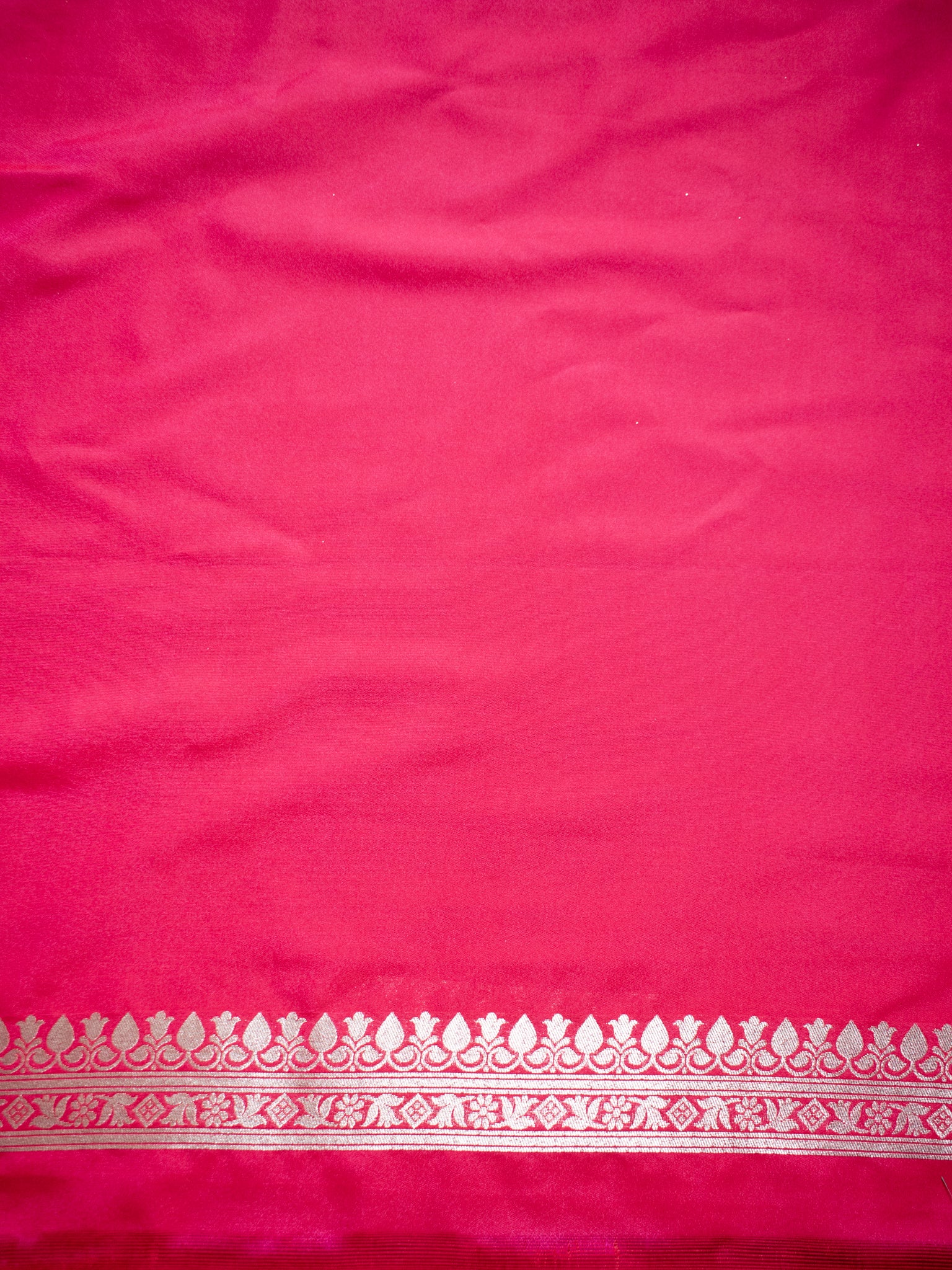 Banarasi Art Katan Silk Saree With Zari Buta Weaving & Tanchoi Weaving & Lace Border-Pink