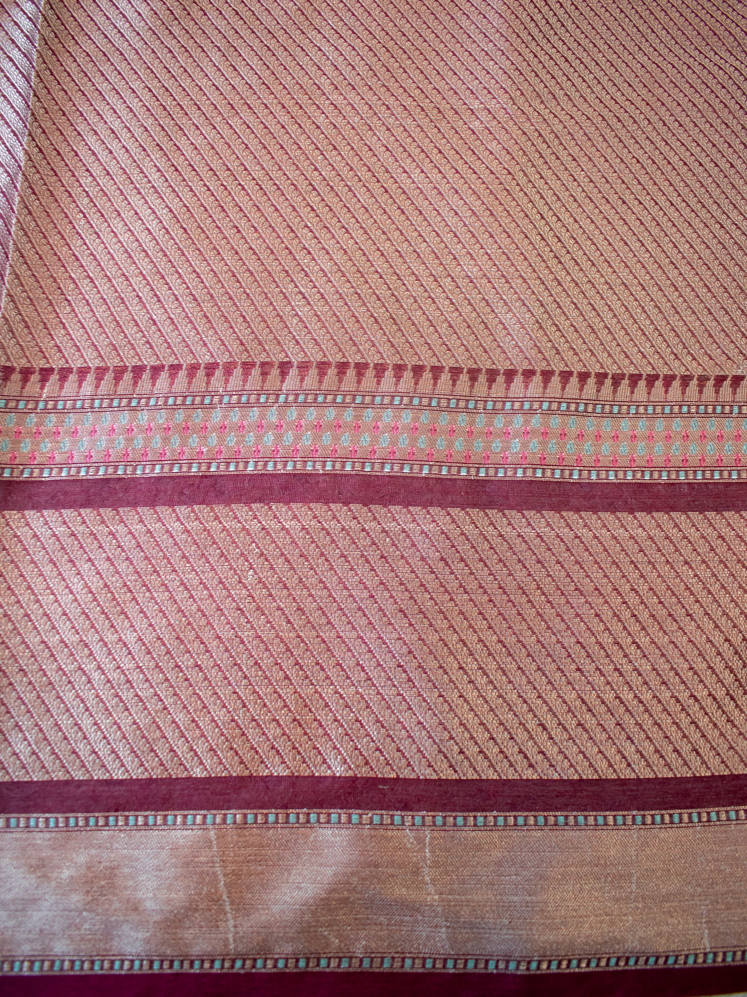 Banarasi Cotton Silk Saree With Buti & Border- Green