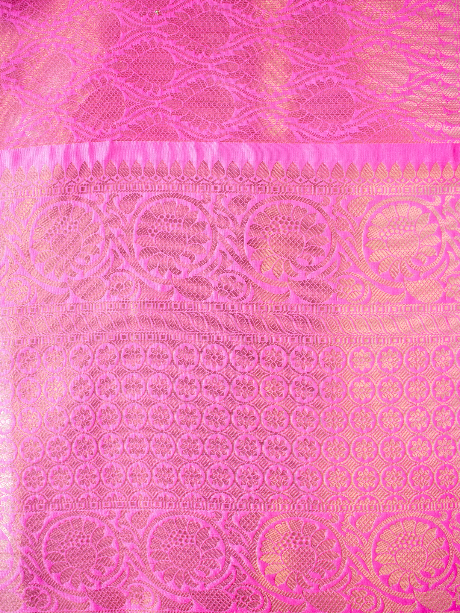 Banarasi Kora Muslin Saree With Zari Weaving & Border- Baby Pink