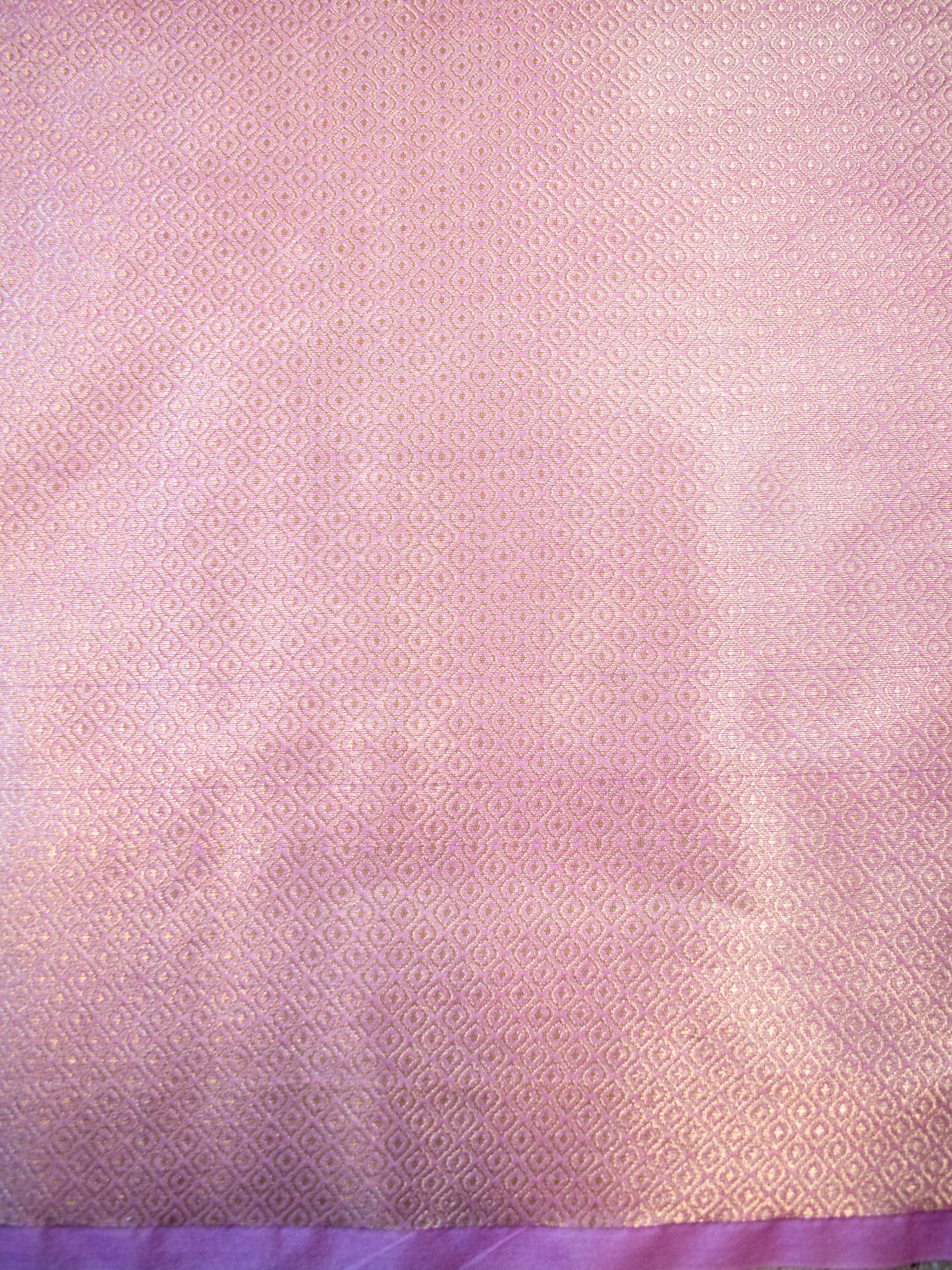 Banarasi Organza Saree With Zari Buta & Border- Pink