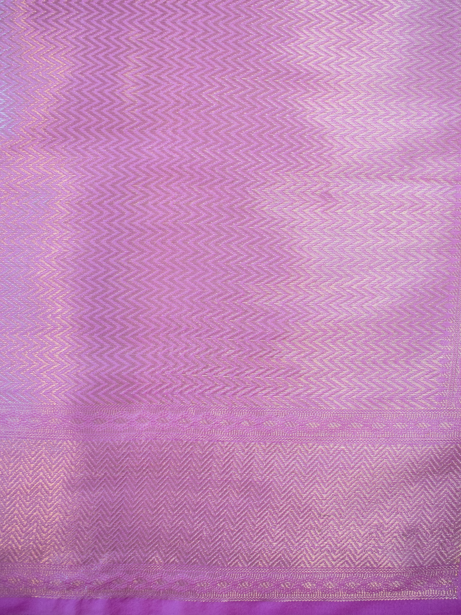 Banarasi Tissue Saree With Silver Weaving & Border- Pink