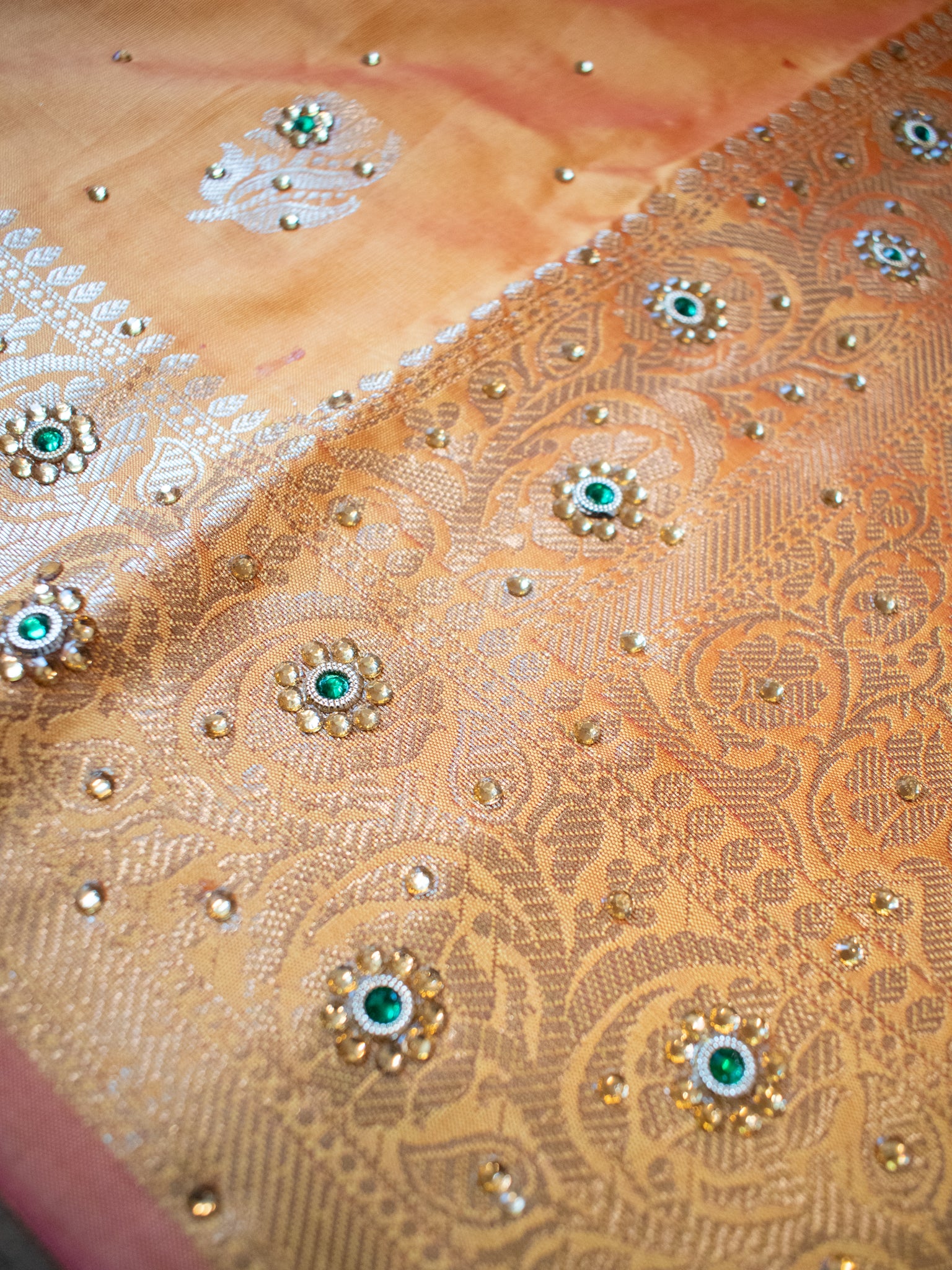 Banarasi Semi Silk Saree With Zari Border - Yellow