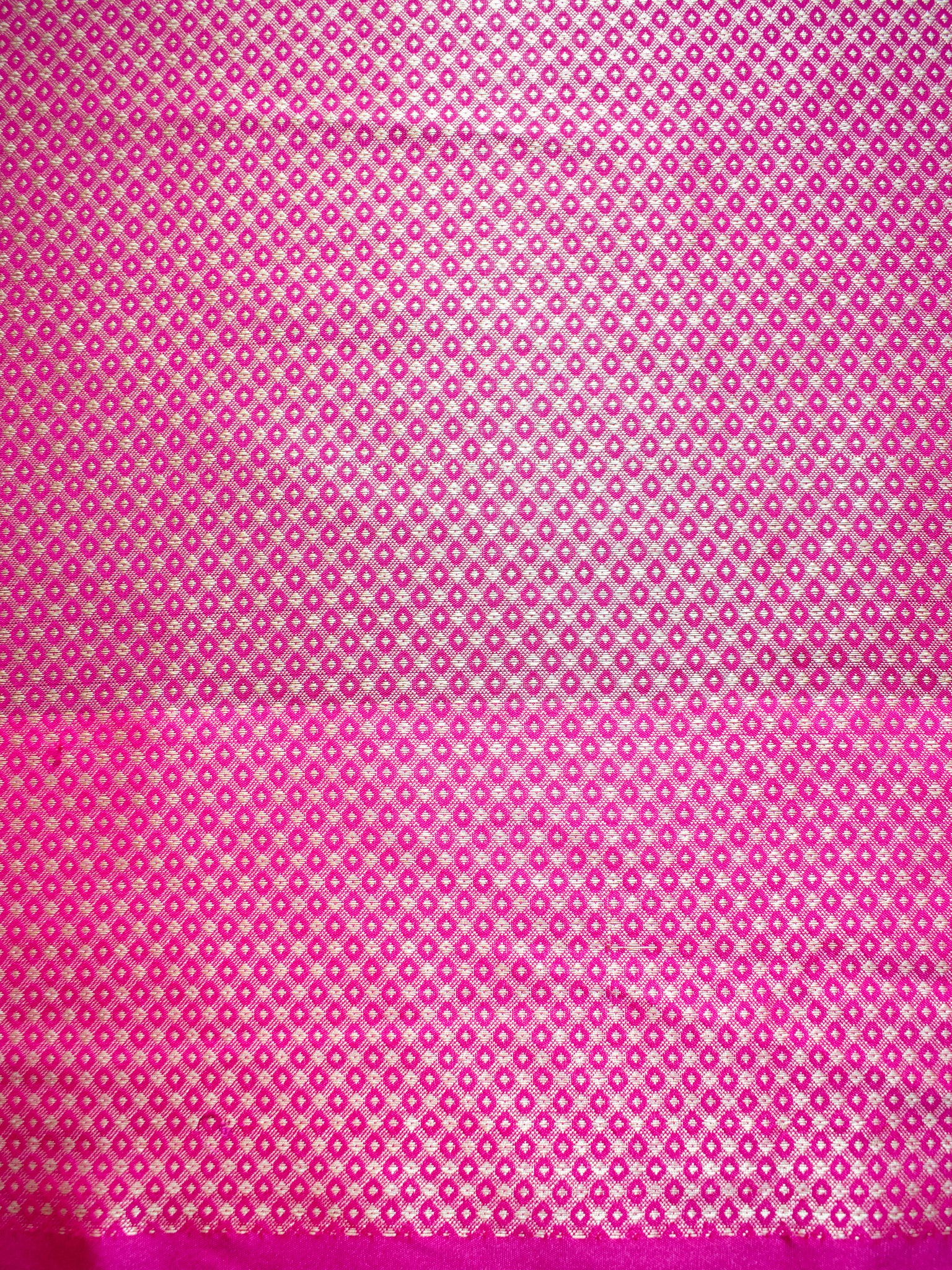 Banarasi Semi Silk Saree With Zari Buti Weaving & Border - Purple