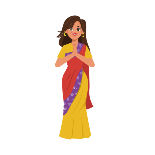 Pre-pleated Saree