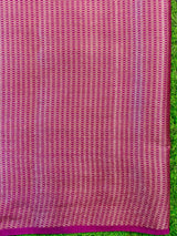 Banarasi Semi Chiffon Saree Antique Zari Buti Weaving Saree-Deep Purple