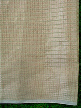 Banarasi Cotton Silk Resham & Zari Multi Coloured Jaal Weaving Saree-Green