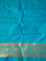 Banarasi Art Silk Half & Half Saree With Meenakari Weaving-Pink & Blue