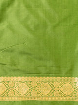 Banarasi Art Silk Saree With Buti Weaving-Green