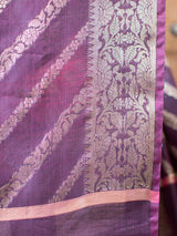 Banarasi Cotton Silk Zari Weaving Salwar Kameez Material With Buti Dupatta-Red & Wine