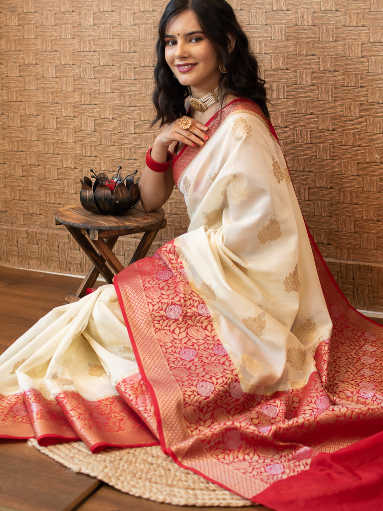 Off white and red combination Clearance