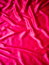 Plain Satin Silk Saree -Pink