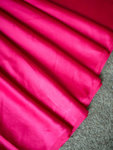 Plain Satin Silk Saree -Pink