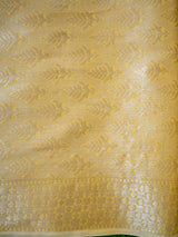 Banarasi Pure Cotton Saree Aada Zari Weaving-Yellow