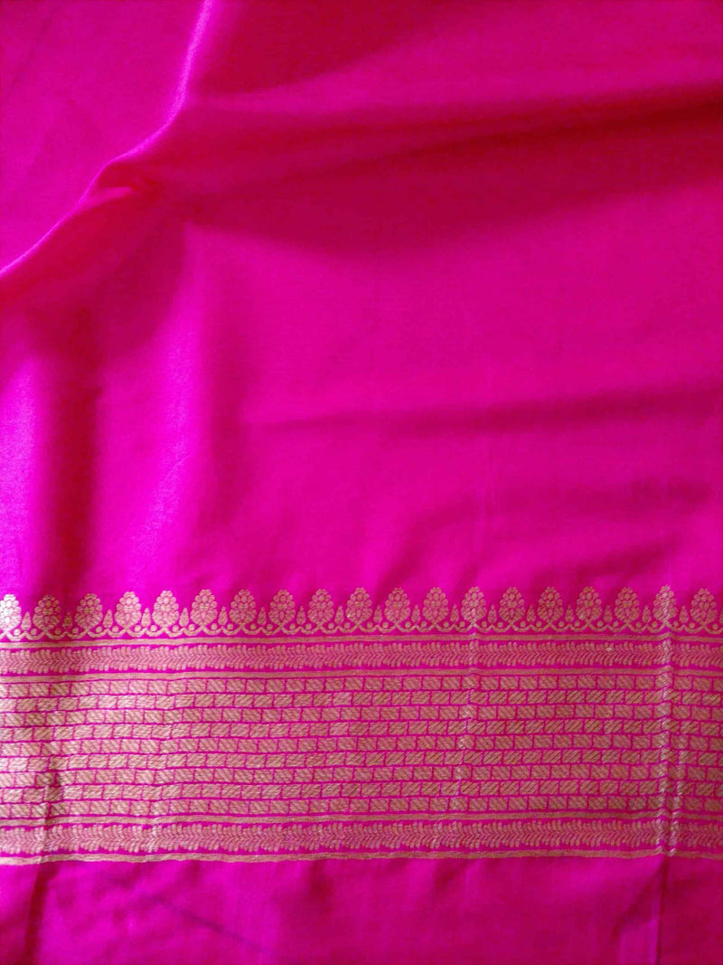 Banarasi Art Silk Saree With Tanchoi Weaving & Contrast border-Yellow